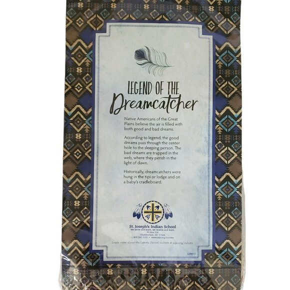 2 New Lakota Sioux Dreamcatcher Legend Feathers Beads St Joseph’s Indian School - Picture 3 of 6